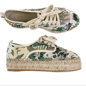 J/Slides Rally Floral Espadrille 8.5